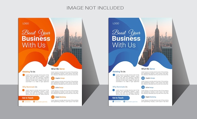 Diseño de volante de negocios de vector