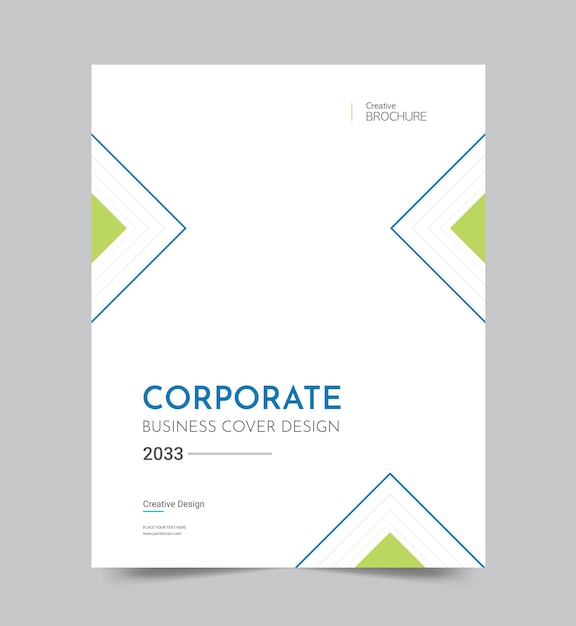 Diseño de volante de plantilla de portada y fondo de vector