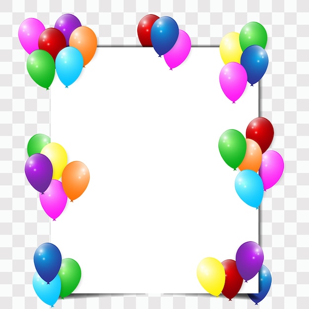 El diseño de volantes decorados con globos.