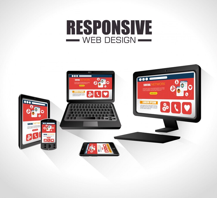 Vector diseño web adaptable.