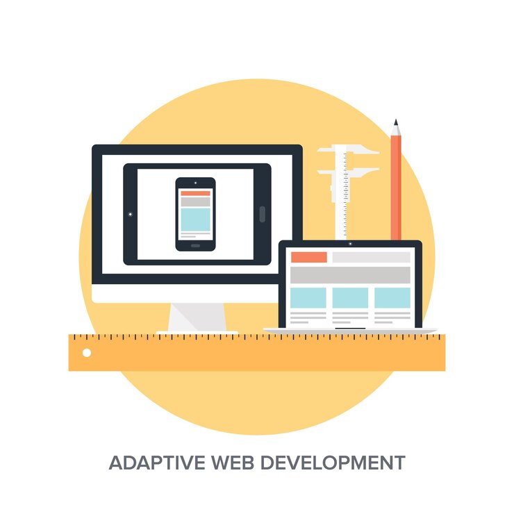 Vector diseño web adaptativo