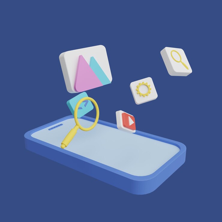 Vector diseño web y concepto de aplicación móvil estilo de dibujos animados de objetos 3d realistas