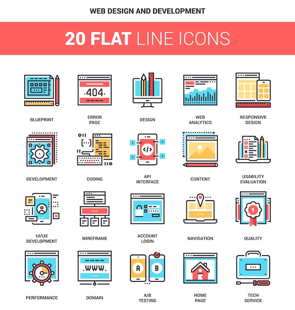 Vector diseño web y desarrollo