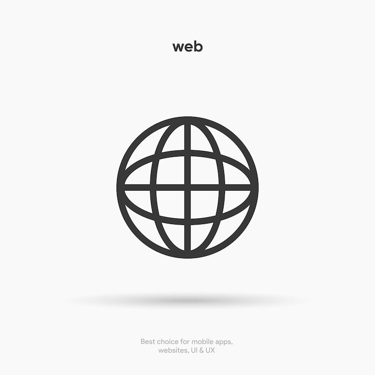 Vector un diseño web con un diseño web en blanco y negro