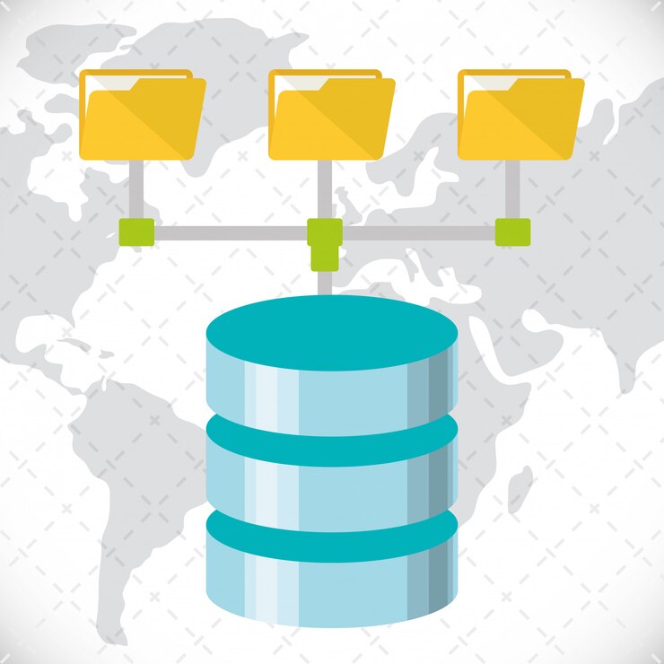 Vector diseño web hosting