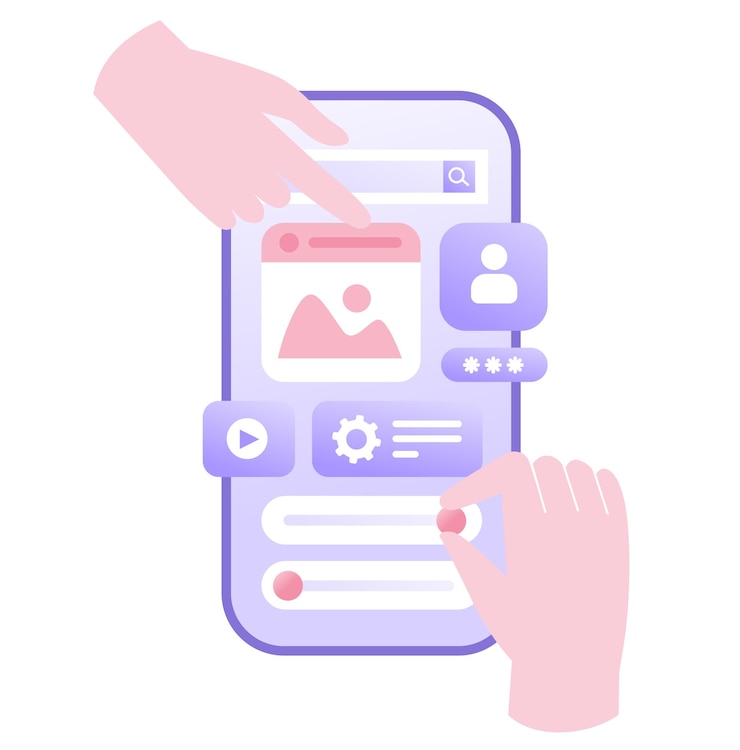 Vector diseño web ui ux y programador con desarrollo de software de computadora ilustración plana plantilla de base de datos vectorial banner