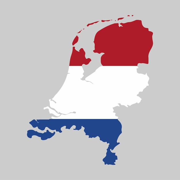 El diseño de la zona con la bandera de los Países Bajos