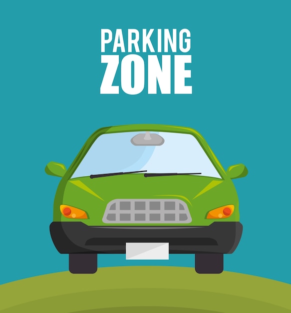 diseño de la zona de estacionamiento