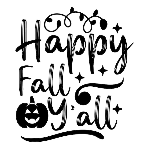 Diseños de Acción de Gracias de otoño Signo de otoño Silueta de grito de otoño
