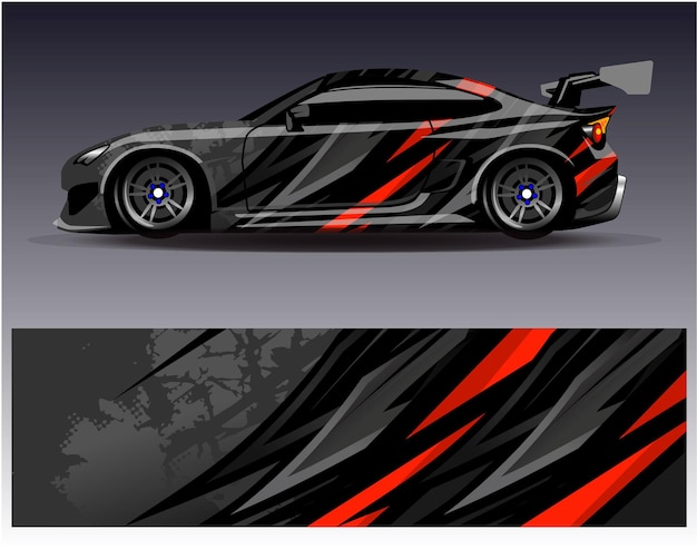 Diseños de adhesivos de envoltura de automóviles de carreras Fondo de carreras y deportes abstractos para librea de automóviles o palo de vinilo de automóvil de uso diario