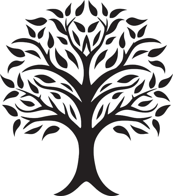 Diseños de árboles vectoriales del Santuario de Natures