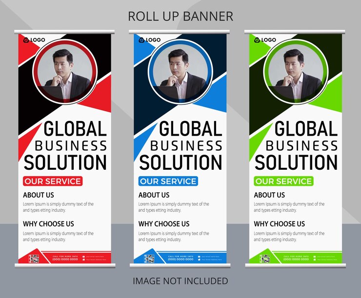 Diseños de banners enrollables