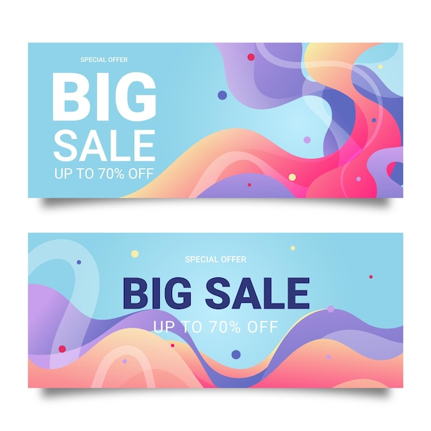 Diseños de banners de gran venta