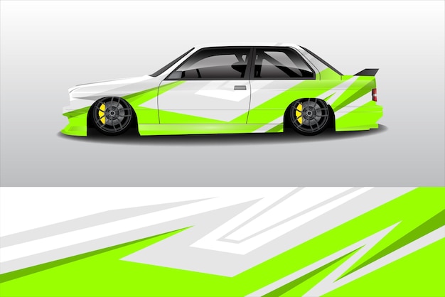 Diseños de calcomanías de envoltura de automóviles Bandera estadounidense abstracta y fondo deportivo para librea de carreras