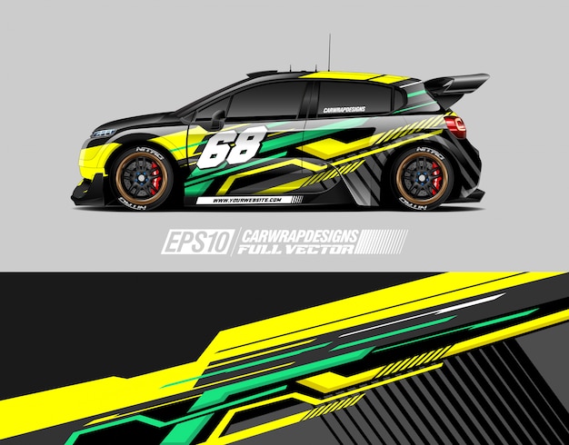 Diseños de calcomanías para envolver automóviles