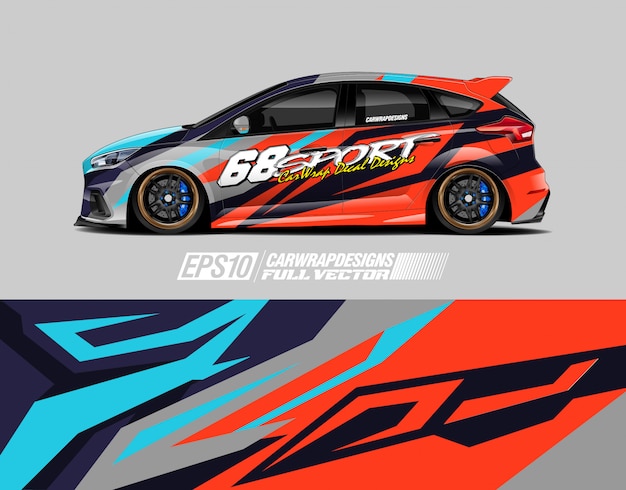 Diseños de calcomanías para envolver automóviles