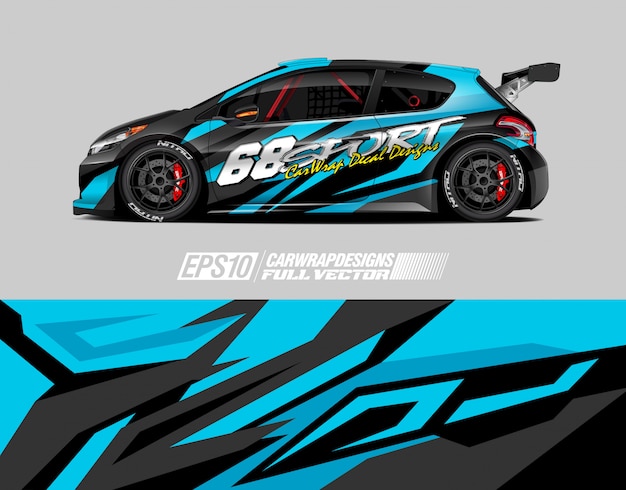 Diseños de calcomanías para envolver automóviles
