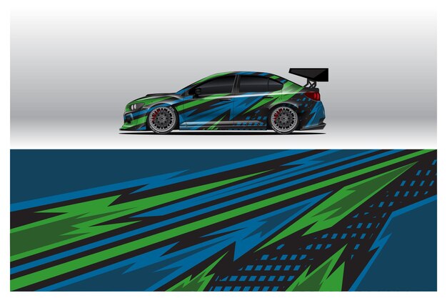 Diseños de calcomanías para rotulación de automóviles. Fondo abstracto de carreras y deporte para librea de carreras o adhesivo de vinilo para automóvil de uso diario. Etiqueta vector eps listo para imprimir.