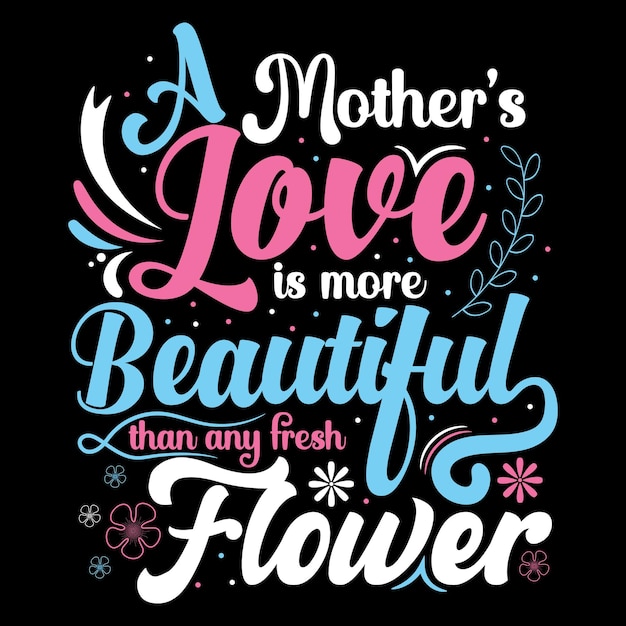 Diseños de camiseta de tipografía del día de la madre