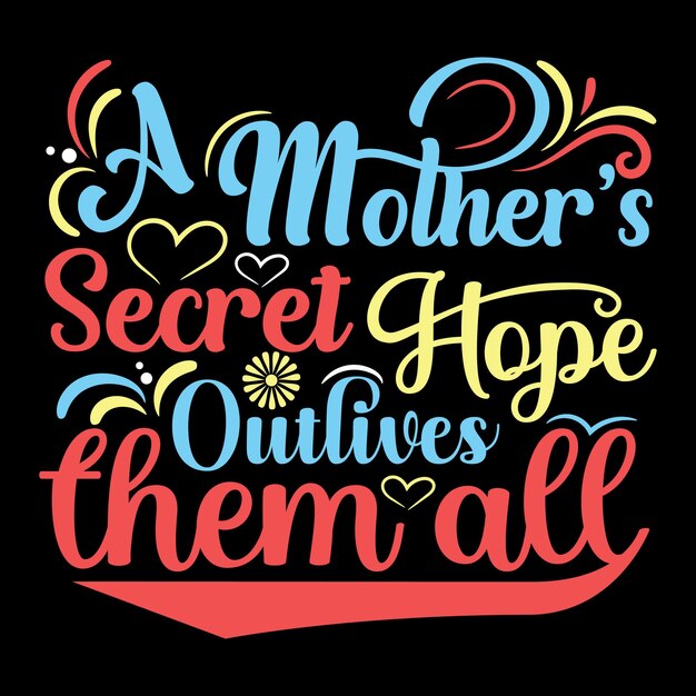 Diseños de camiseta de tipografía del día de la madre