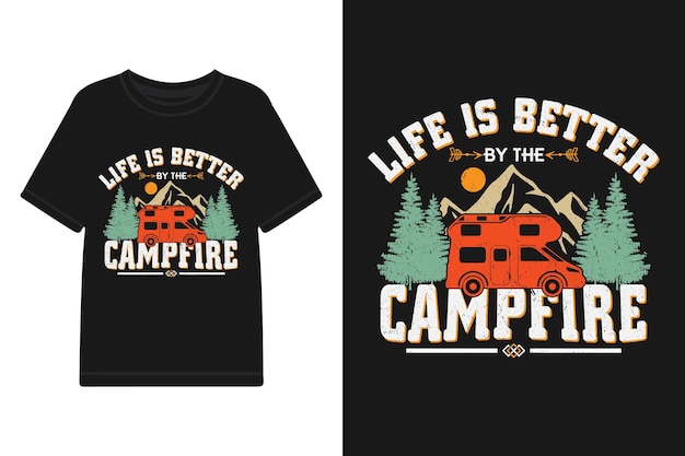 diseños de camisetas camper diseño de camisetas para acampar archivos vectoriales camiseta motivacional de aventuras al aire libre