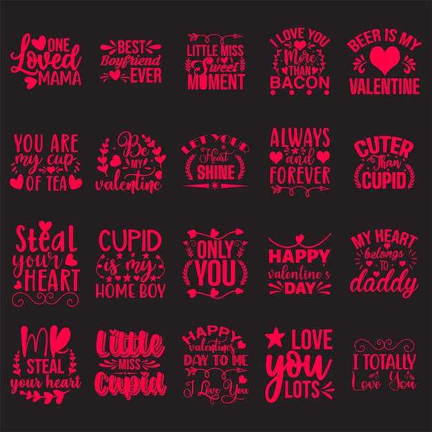 Diseños de camisetas del día de san valentín