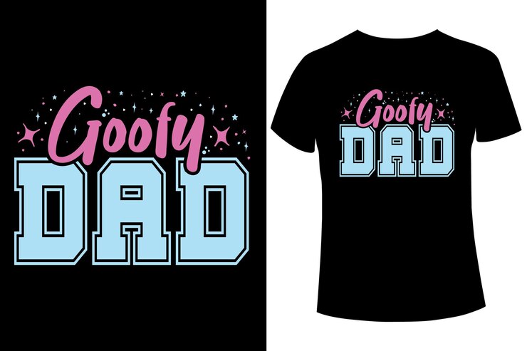 Diseños de camisetas Goofy dad, colección de camisetas gráficas con eslogan del día del padre