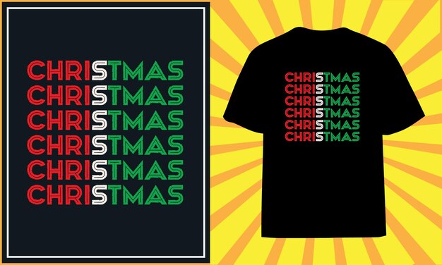 Diseños de camisetas navideñas Diseños divertidos de tipografía navideña vector premium