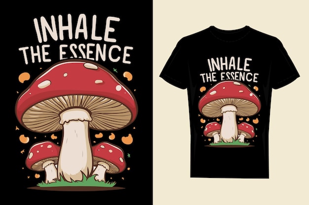 Diseños de camisetas de setas coloridas