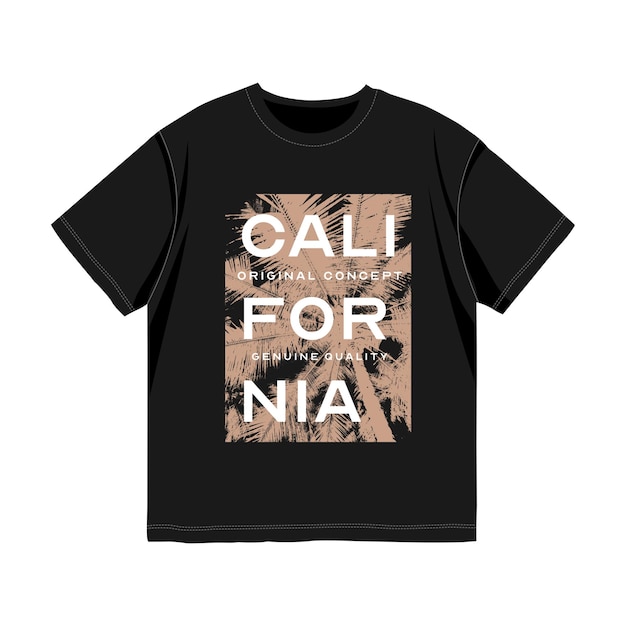 Diseños de camisetas streetwear de california