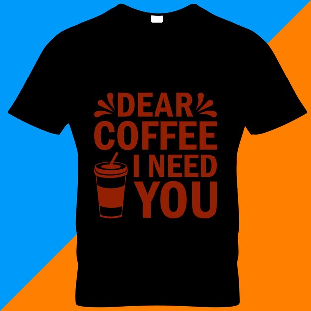 Diseños de camisetas de vectores de café.