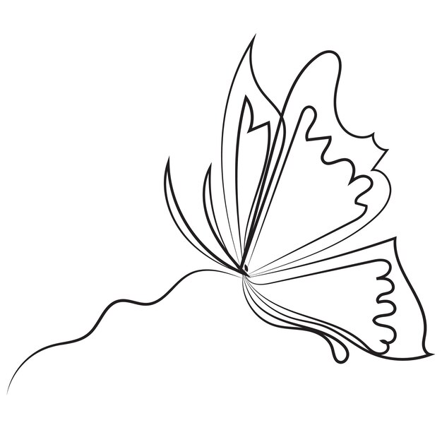 Diseños caprichosos de vectores de mariposas