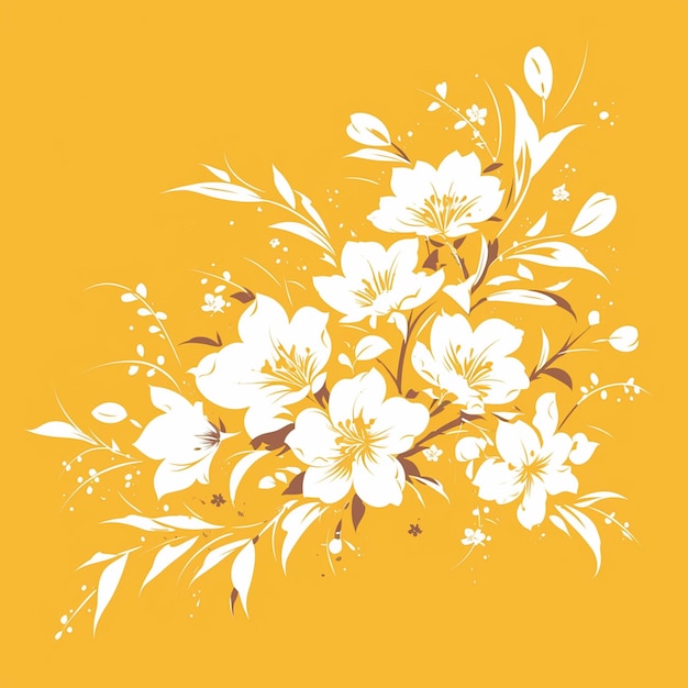 Vector diseños clásicos de flores de osmanthus chino