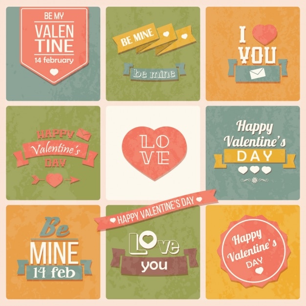 Diseños a color del día de san valentín