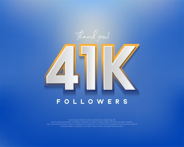 Diseños coloridos para 41.000 seguidores saludos pancartas carteles publicaciones en redes sociales