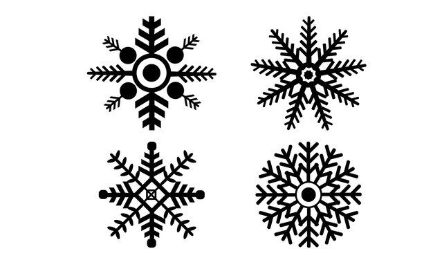 Diseños de copos de nieve