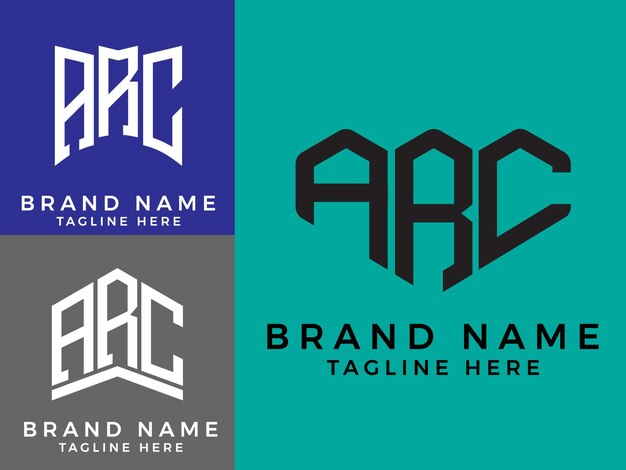 Diseños creativos del logotipo del paquete AAA de letras iniciales.