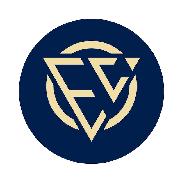Diseños creativos y sencillos del logotipo EC con monograma inicial