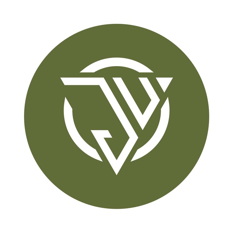 Vector diseños creativos simples del logotipo del monograma inicial ju