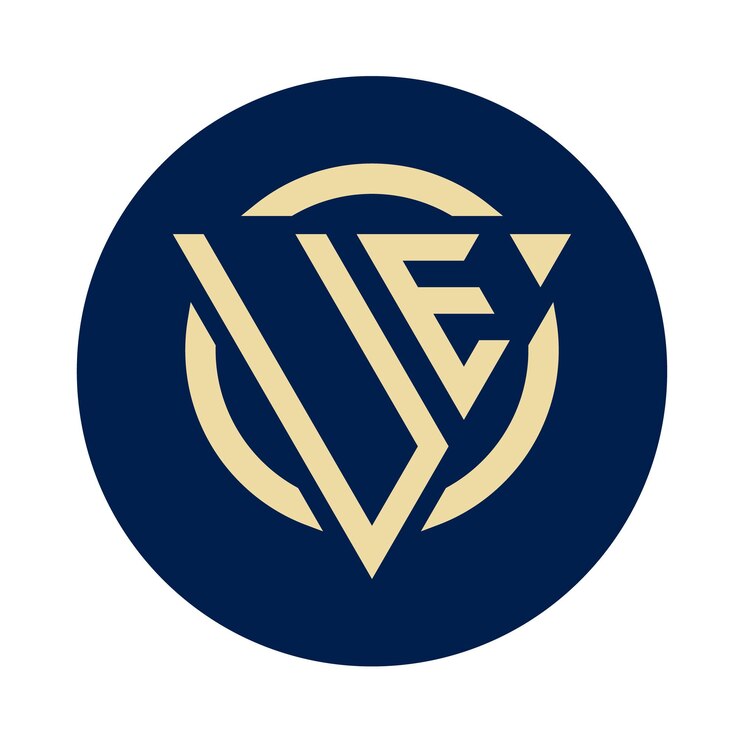 Vector diseños creativos simples del logotipo de la ue del monograma inicial