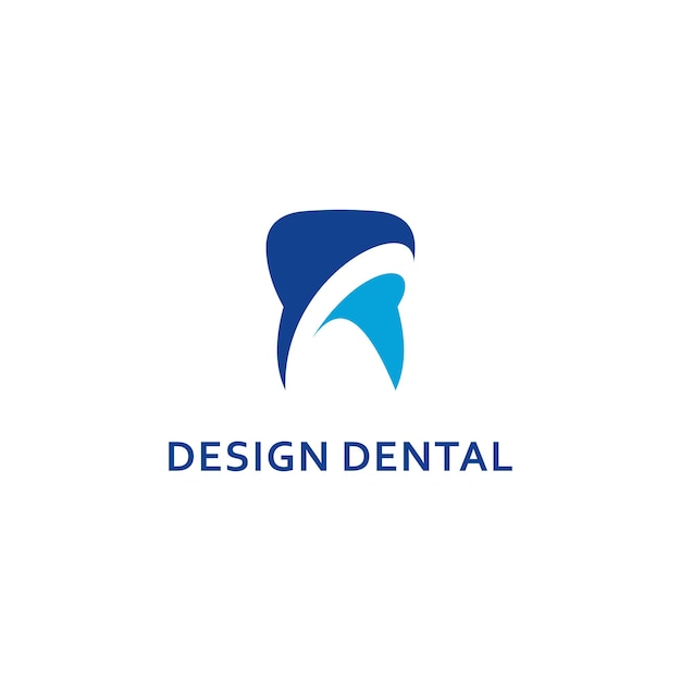 Diseños dentales logo vector inspiración simple