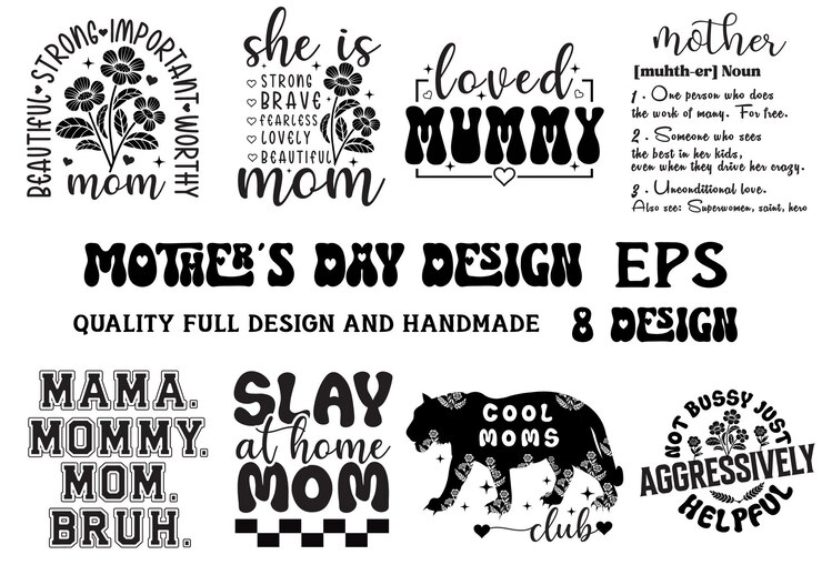 Diseños para el Día de las Madres Mamá Mamá y más