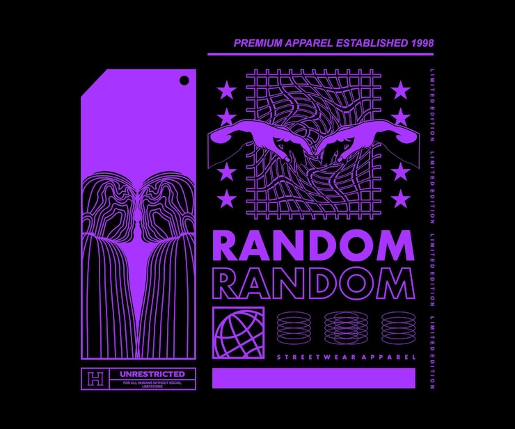 Vector diseños dibujados a mano para ilustración de ropa de calle.
