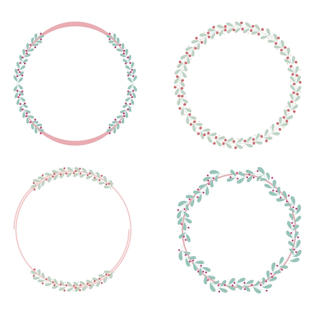 Diseños elegantes de coronas florales