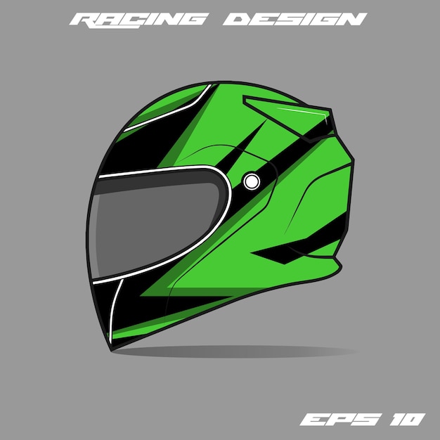 Diseños de envoltura de calcomanía de casco librea vectorial