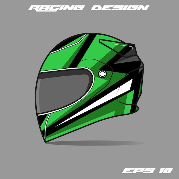 Diseños de envoltura de calcomanía de casco librea vectorial