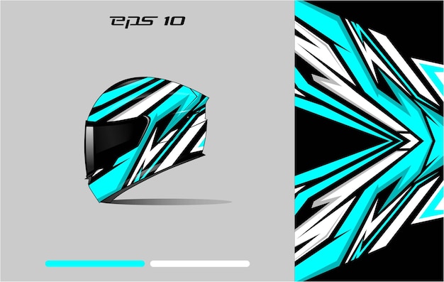 Diseños de envoltura de calcomanía de casco vector Livery casco motocicleta Sport tosca
