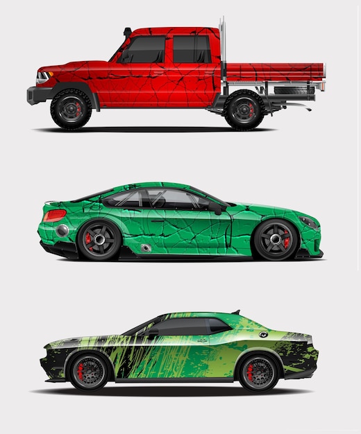 Diseños de envoltura de coches de carreras para su vehículo