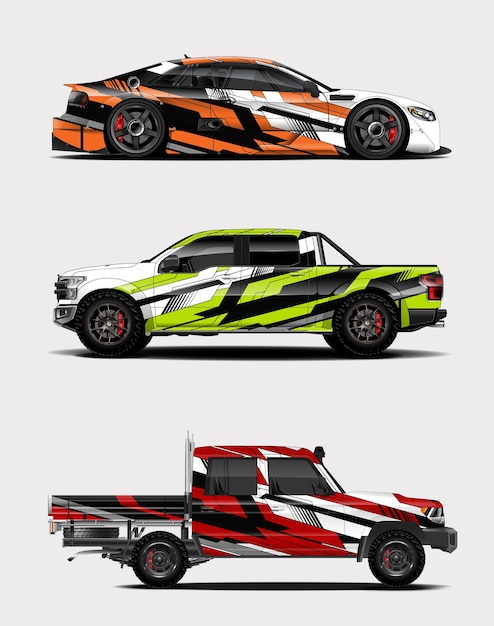 Diseños de envoltura de coches de carreras para su vehículo