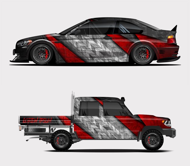 Diseños de envoltura de coches de carreras para su vehículo
